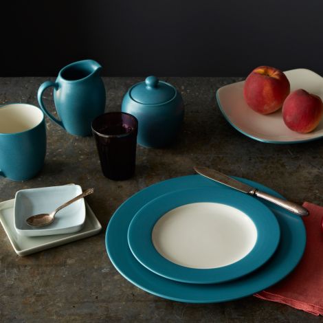 Noritake Turquoise Colorwave Rim Dinnerware Set